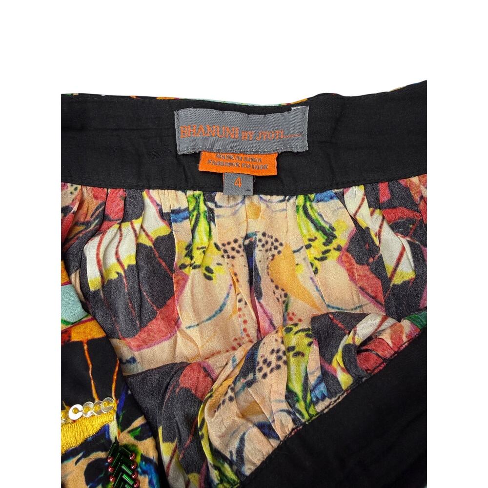 BHANUNI By Jyoti Anthropologie Christia High low Maxi Skirt Size 4 - Picture 3 of 5